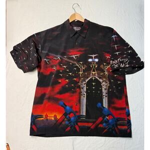 Vintage Dragonfly PINK FLOYD "THE WALL" Men’s shirt all over print , size XL